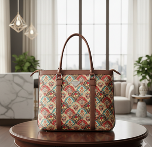 Bolsos de Hombro de Moda para Mujer, Estilo Vintage, de Cuero PU, con Dos Correas, Portátiles, Impermeables, Venta al por Mayor, Hechos en India, con Cierre de Cremallera - Product Image 4