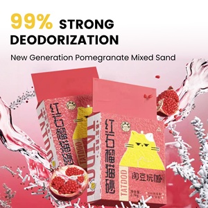 ตัวล็อคกลิ่น<span class=keywords><strong>ทราย</strong></span><span class=keywords><strong>ทราย</strong></span>ครอกแมวเป็นมิตรต่อสิ่งแวดล้อมพร้อมทับทิมแดงและเต้าหู้ผสมสำหรับแมว - Product Image 2