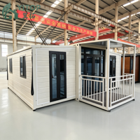 Maison préfabriquée pliable pour hôtel, maison conteneur préfabriquée, maison mobile, petit bureau conteneur, maison préfabriquée extensible avec salle de bain