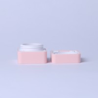 Pot carré en plastique PP de 5 ml, 15 ml, 30 ml, 50 ml, personnalisable, coloré, vide, pour crème pour les mains et les yeux, contenants pour soins de la peau, emballage