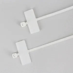 High-quality supplier valves security Adjustable Self cable tie zip tag plastic with label
