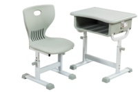 Ensemble table et chaise d'étude individuelle Guangwei moderne, écologique et durable, réglable en hauteur pour école primaire, mobilier de classe