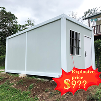 Maisons préfabriquées pliantes, conteneurs de stockage pliables en kit, unités détachables, bureaux de chantier portables, cabines, mini-maisons