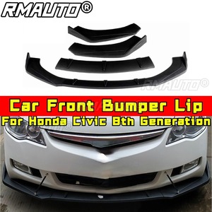 Car Front Bumper Lip Front Bumper <b>Splitter</b> Diffuser Bumper Guard Cover Body Kit For Honda Civic 8th GenerationCar Accessories - Product Image 2