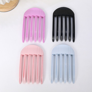 Hàn Quốc gió cao cranio-top Fluffy Clip Pad tóc rễ phụ kiện có thể gập lại nhựa Chí Lược không có dấu vết lười biếng clip để sử dụng nhà - Product Image 2