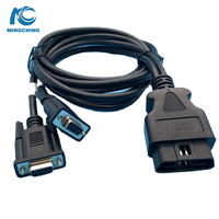 Cable OEM OBD OBD2 macho aislado de goma a DB9 macho o hembra para aplicaciones de máquinas electrónicas de automóviles