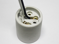 Support de lampe en porcelaine edison, vintage, support E27, douille en céramique, ampoule edison