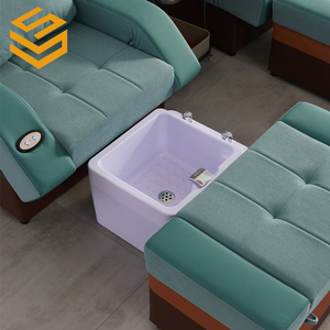 Multi-Function <b>Reclining</b> Stainless Steel Chair with Modern Design for Nail Salon Hotel Living Room Use - Product Image 2