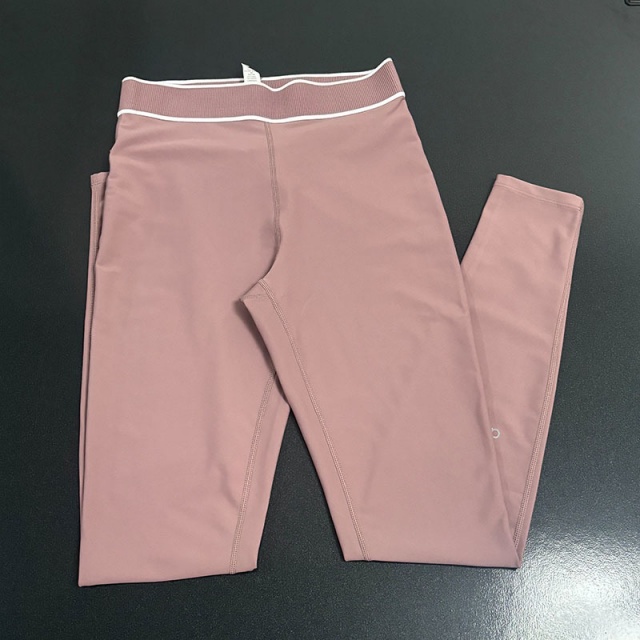 Pantalon moulant rouge rose