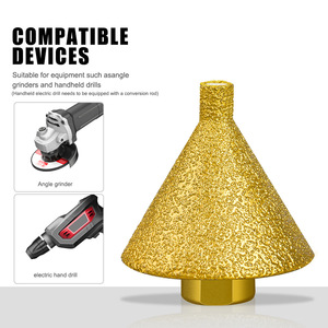 M10 and M14 Brazed <strong>Diamond</strong> Chamfering <strong>Tool</strong> Ceramic Tile Marble <strong>Reamer</strong> Angle Grinder Grinding Drill Bit Grinding Head <strong>Tools</strong> - Product Image 5
