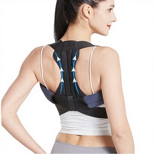 Correcteur de posture ajustable et respirant en polyester-coton <span class=keywords><strong>pour</strong></span> <span class=keywords><strong>le</strong></span> <span class=keywords><strong>dos</strong></span> entier, soutien lombaire et dorsal supérieur, soulagement de la douleur - Product Image 3