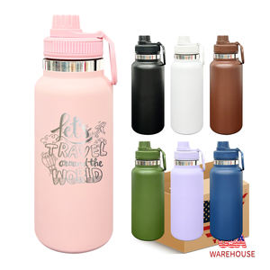 Botella de Agua Aislada de Boca Ancha de 32 oz, Antiderrames, con Tapa de Boquilla Portátil para Deportes, Gimnasio, <span class=keywords><strong>Viajes</strong></span>, Escuela - Product Image 4