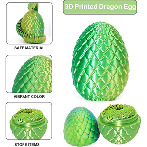 Serpente Stampato in 3D con Uovo, Figura di Serpente in Uova di Pasqua, Serpente Articolato, Giocattolo da Scrivania, Antistress <span class=keywords><strong>per</strong></span> Adulti - Product Image 4