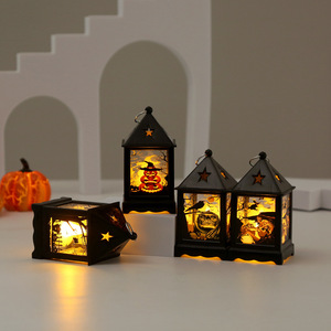 Luz LED de Halloween, Mini Linterna, Candelabro Retro, Decoración de Estrella, Luz Nocturna Electrónica, Adorno de Vela, Ambiente Festivo - Product Image 2