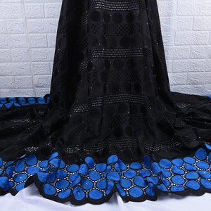 Dentelle <span class=keywords><strong>suisse</strong></span> en voile de coton blanc pur en <span class=keywords><strong>Suisse</strong></span> avec pierres, tissu de dentelle sèche africaine de haute qualité au Nigeria pour vêtements 1760 - Product Image 4