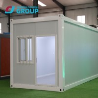 Maison de stockage pliable et extensible de luxe préfabriquée pour opérations sur le terrain, baraquement, conteneur d'emballage