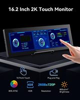 Écran secondaire tactile 16,2'' 2K QHD IPS 2608x720, barre étirée IPS |   Écran tactile LCD de voyage HDMI USBC