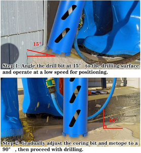 ส่วนเพชร10มม. 1.5/2/2.5/3/3.5/4/4.25/4 5/5/5.5/6 "ดอกสว่านเจาะแกนแห้งสำหรับคอนกรีตเหล็กเส้นอิฐอิฐอิฐอิฐอิฐอิฐอิฐก่ออิฐก่ออิฐ - Product Image 4