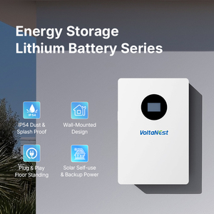 Batterie lithium-ion VoltaNest 51,2 V 100 Ah 5,22 kWh, batterie de stockage d'énergie 5 kWh 10 kWh 15 kWh 20 kWh, montage mural pour la maison - Product Image 2
