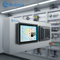 PC Panel Sentuh Industri 10 12 13.3 15 15.6 Inci, Komputer Kontrol Industri HMI untuk Mesin Pengontrol CNC All in One