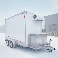Remorque frigorifique refroidie par air sur mesure, adaptée au transport mobile de la chaîne du froid et aux véhicules frigorifiques non motorisés.