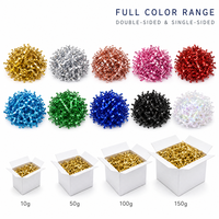 24 Farben 3mm Breite Geschredderte Papierseide Gekräuselte Raffia Geschenkbox-Füllmaterial Offsetdruck-Kompatibles Knitterpapier