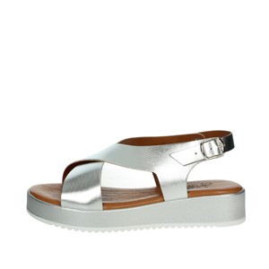 Ariel sandali 199 estivi con soletta in PVC leggera chiusura con lacci Anti-scivoloso stampa Color argento alla moda - Product Image 1