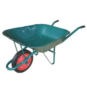 Concrete Steel Tray Wheelbarrow, Construction <strong>Wheel</strong> <strong>Barrow</strong>, Single <strong>Wheel</strong> Heavy Duty Wheelbarrow With Rubeer and PU Foam <strong>Wheels</strong> - Product Image 3