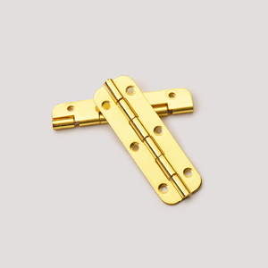 Charnière de meuble 50 mm Or brillant 90 degrés Montage en surface Fer Minimaliste Boîte en bois Durable - Product Image 2