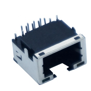 Bề mặt gắn kết <span class=keywords><strong>Jack</strong></span> ổ cắm cổng duy nhất dẫn <span class=keywords><strong>PCB</strong></span> Hội Đồng Quản trị 8 <span class=keywords><strong>pin</strong></span> nữ SMD Ethernet <span class=keywords><strong>RJ45</strong></span> kết nối - Product Image 3