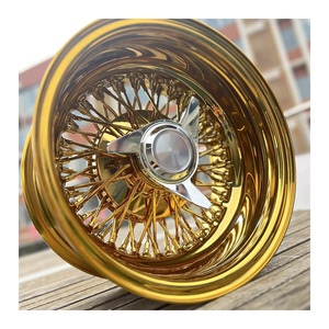 江灶100辐条钢丝轮金铬13 14 15 <span class=keywords><strong>16</strong></span>合金轮圈，适用于贝尔艾尔·德尔·雷·英帕拉埃尔卡米诺·弗利特伍德·莱萨布雷·德维尔 - Product Image 1