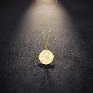 Fashion Trendy Titanium Steel 18K Gold Plated <b>Charm</b> Pendant Necklace for Wedding Anniversary & Party-Unisex - Product Image 2