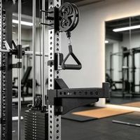Máquina Multifuncional Integral para Gimnasio Comercial, Máquina Smith para el Hogar, Rack de Sentadillas, Rack de Press de Banca