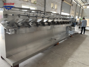 Ligne de production de lingettes humides pour emballage en vrac de 30 à 120 pièces entièrement équipée avec inspection visuelle rejet automatique des sacs tordus - Product Image 2