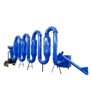 Industrial Hot Air Straw Dryer Sawdust Airflow Dryer For Wood Block Factory