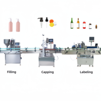 Machines automatiques de remplissage de pâtes cosmétiques, jus, miel, huile, beurre de cacahuète, shampoing, machines de remplissage, de bouchage et d'étiquetage de bouteilles