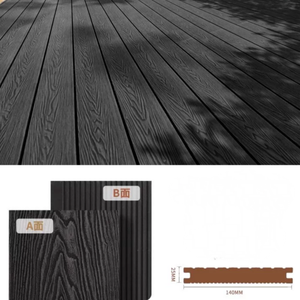Pavimentazione in Composito Legno-Plastica per Esterni, Anticorrosione, Impermeabile, Senza Giunture, Tavole WPC Coestruse - Product Image 5