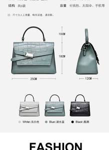 Nuevo Diseño de Bolso de Mano para Mujer, Bolso de Hombro Cruzado de Cuero Genuino con Asa Superior, Bolso de Hombro para Mujer - Product Image 4