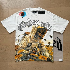 T-Shirt Oversize Premium Godspeed con Stampa Grafica <span class=keywords><strong>Vintage</strong></span> Streetwear, Maglietta Casual Hip Hop per Uomo e Donna - Product Image 2