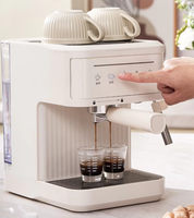 850W En Acier Inoxydable Goutte À Goutte Professionnel Espresso Latte Cappuccino Machine À Café Semi-Automatique Grindr Levier Maker 19 Bars