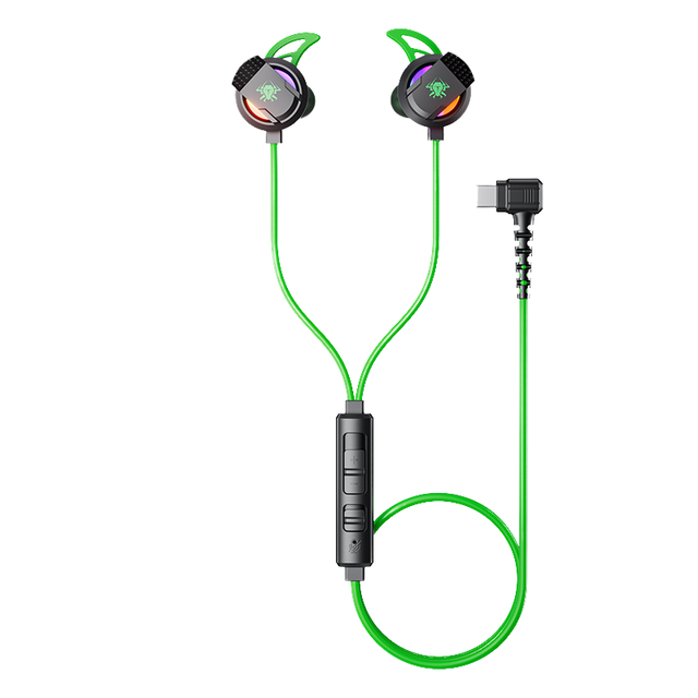 Gaming Earphone with Detachable Microphone ENC In-Ear E-Sport Wired Earbud Type-C Interface 3.5mm Metal Custom Fit Powerful Bass