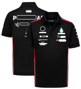 Traje de Carreras <span class=keywords><strong>Mercedes</strong></span> <span class=keywords><strong>Benz</strong></span> F1 Personalizado de Fábrica 2025, Conjuntos Deportivos Impermeables de Alta Calidad para Adultos, Nuevas Camisetas de Fórmula Uno - Product Image 4