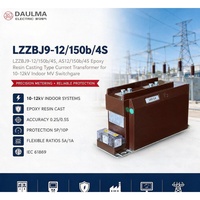 Transformateur de courant LZZBJ9-12/150b/4S 12kV 0.2/0.5/5P20 5A/1A CT en résine époxy pour intérieur