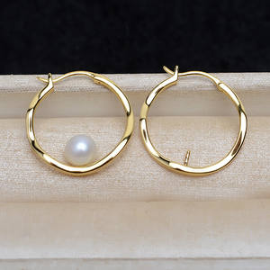 Pendientes de Plata S925 Wenchi con Concha, para Mujer, 8-14 Perlas, Accesorios DIY, Bandeja Vacía, Modelo 16006, Componentes y Fornituras de Joyería China - Product Image 2