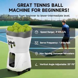 Machine de lancer automatique de balles de tennis Fivek Pusun PT-Mini <span class=keywords><strong>Pro</strong></span>, lancer stable, balles hautes, topspin, backspin pour les écoles et les intérieurs - Product Image 1