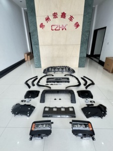 Новый дизайн 2022 года: высококачественный обвес для GX460 (2010-2013), сборка переднего и заднего бамперов, крепление на болтах, материал PP+ABS, новые фары. - Product Image 5