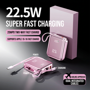 พาวเวอร์แบงค์ 20000mAh 120W ชาร์จเร็ว พกพาสะดวก พร้อมสายชาร์จคู่ สำหรับการเดินทางและการใช้งานประจำวัน - Product Image 5