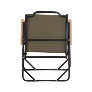 Chaises pliantes en <span class=keywords><strong>aluminium</strong></span> léger avec logo personnalisé, accoudoirs en bois de hêtre, chaise Kermit, <span class=keywords><strong>fauteuil</strong></span> portable pour adultes - Product Image 3
