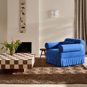 Sillón Giratorio de Lujo HDC de Madera Maciza Estilo Mid-Century con Tapicería de Terciopelo, Modelo <span class=keywords><strong>Alba</strong></span>, para Sala de Estar, Bar, Hotel y Club - Product Image 6