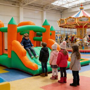 Château gonflable commercial pour le développement d'une zone à thème personnalisée dans les parcs d'attractions - Product Image 1